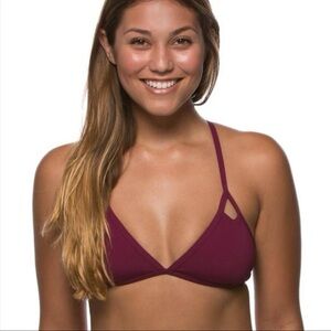 Jolyn Finn Bikini Top - Purple / Maroon